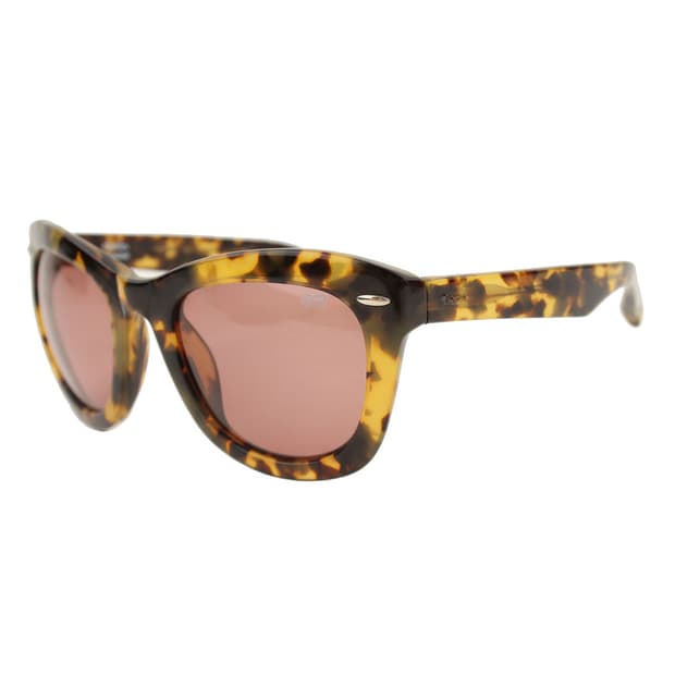 린다페로우 레오파드 패턴 핑크 렌즈 선글라스