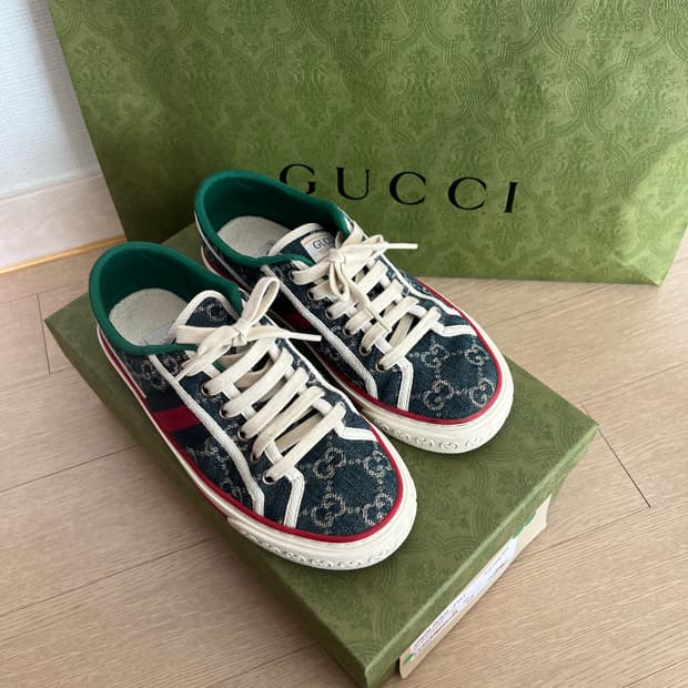 구찌 GG 테니스 데님 1977 스니커즈 35