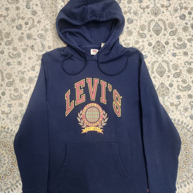 리바이스 네이비 캘리포니아 후드티 S (55반까지)