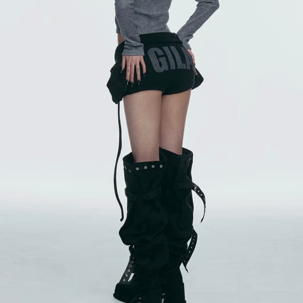 길라아카이브 BOLD LOGO POCKET KNIT SHORTS