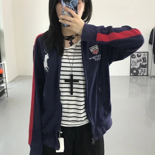폴로 랄프로렌 빅포니 네이비 집업