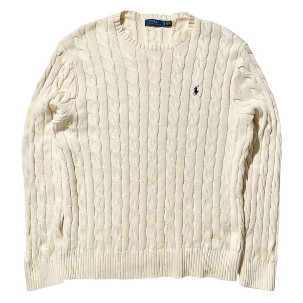 23fw 폴로 랄프로렌 케이블 라운드 니트 (신형QR)