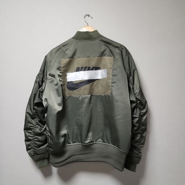 [L] 나이키 NSW 펑크 봄버 자켓 L 카키