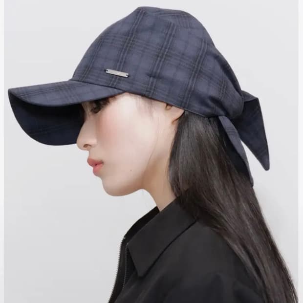 미세키 서울 Tie-up scarf bandana cap CHECK