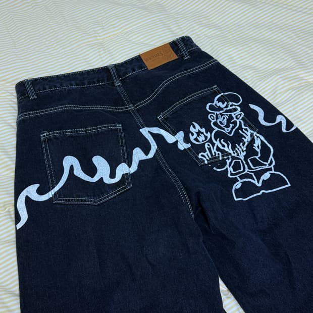 위캔더스 드워프 데님 L