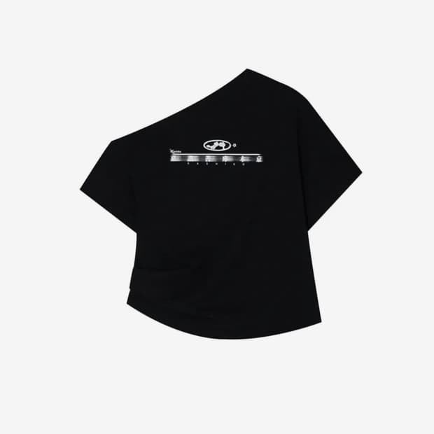 카시코 zen one Shoulder Top Black