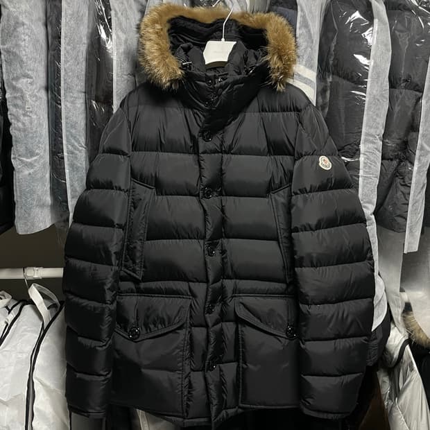 [5사이즈] 22FW 몽클레어 클루니 블랙 롱 다운 패딩자켓