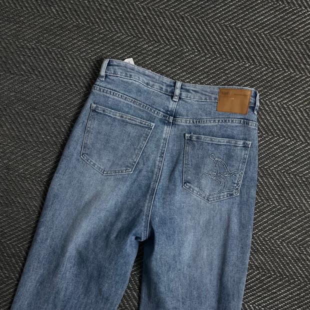 KIRSH 백포켓 스티치 슬림핏 데님 팬츠 y 4288