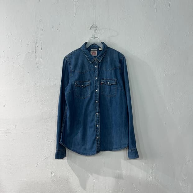리바이스 웨스턴 데님 청남방 여성M