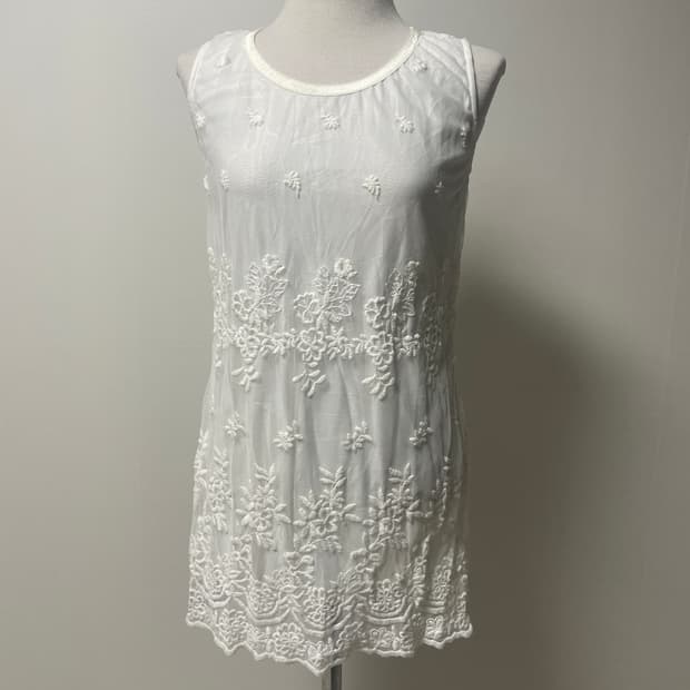 모리걸st 레이스 자수 슬리브리스