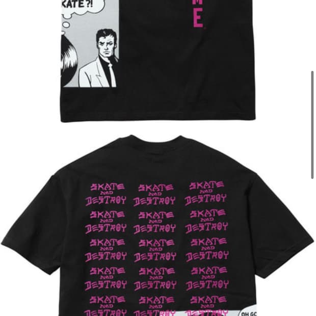 슈프림 17ss 보이프렌드 티셔츠 교신 가능 희귀