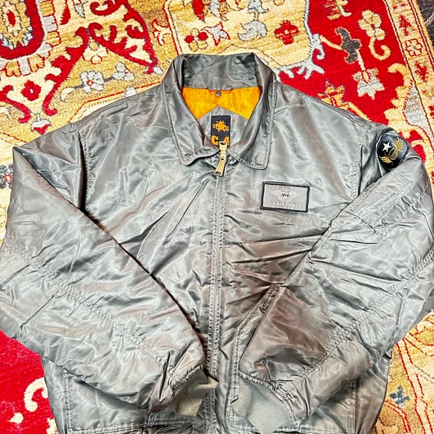 C-4 US AIR FORCE ma-1 항공 점퍼 XL