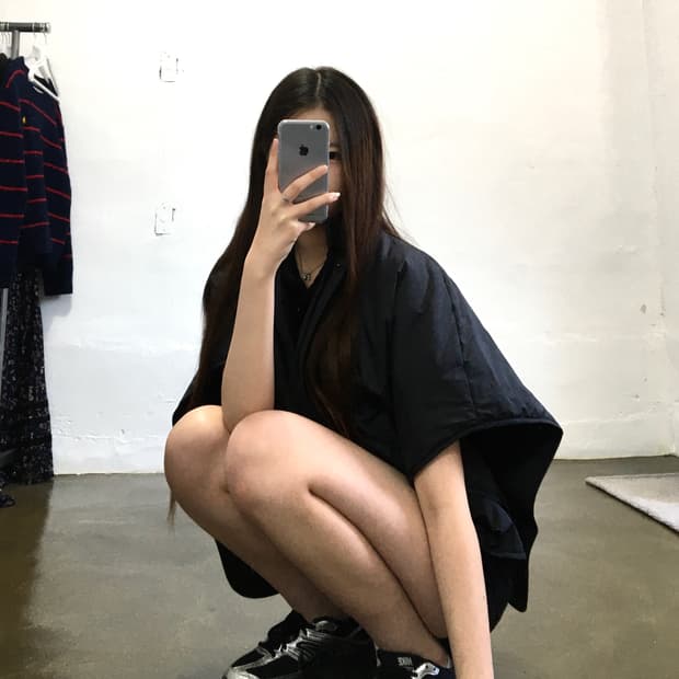 COS 블랙 퀼팅 베스트 M/L