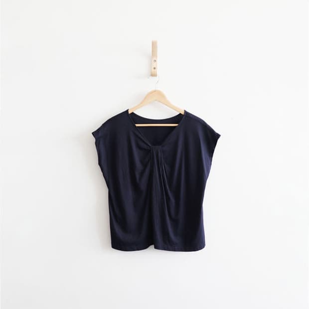 Vtg twist shirring t-shirt