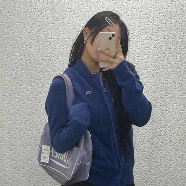 라코스테 캐주얼 클래식 집업 니트 가디건 95 C06723