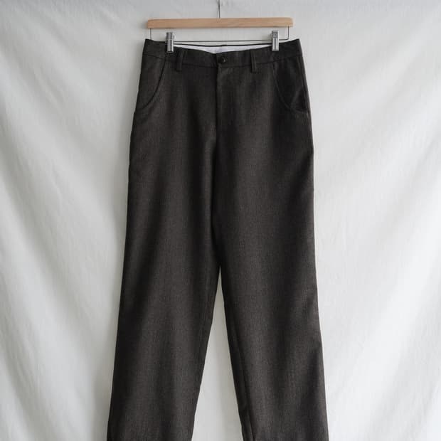 Seasalt Stripe wool pants charcoal
