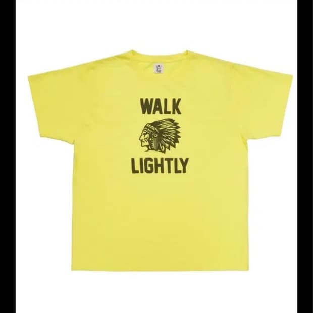 컬렉트피시스 Walk lightly 반팔 옐로우 L 팝니다