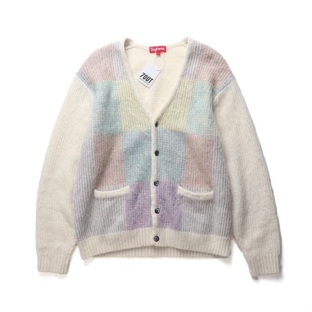 Supreme 22SS Brushed Grid Cardigan