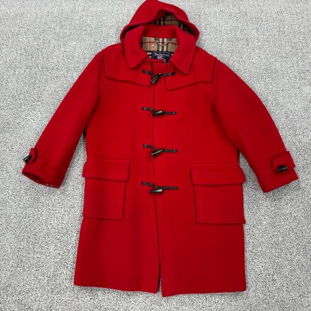 버버리 노바체크 모직 떡볶이 코트