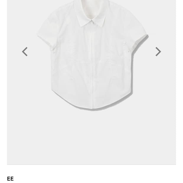 ÉÉ 누마레 이이 우먼즈 집업 셔츠 화이트 S