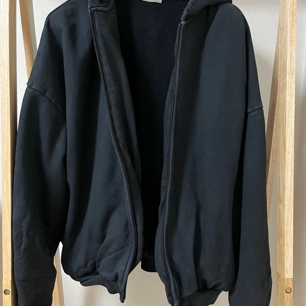 피어오브갓 8th 풀집업 후드 빈티지 블랙L 정품