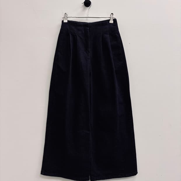 랑방 컬렉션(LANVIN COLLECTION) 와이드 턱 데님 팬츠