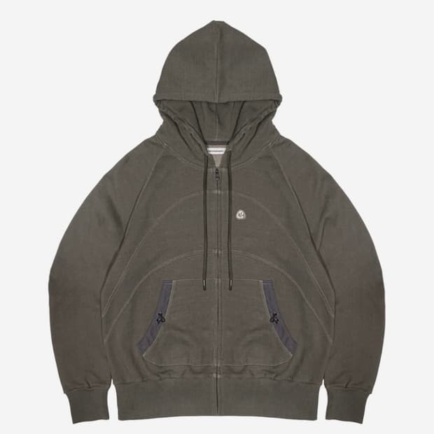 스마트어반유즈풀 Suu 후드집업 카키