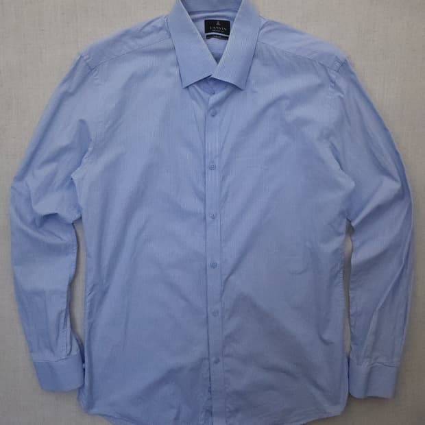 랑방 블루 스트라이프 셔츠 남성 100