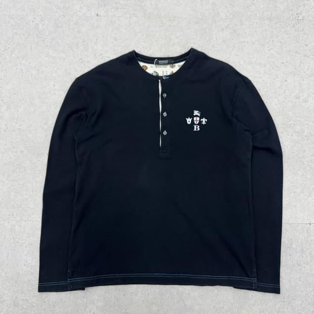 Buberr 버버리 블랙라벨 헨리넥 롱슬리브