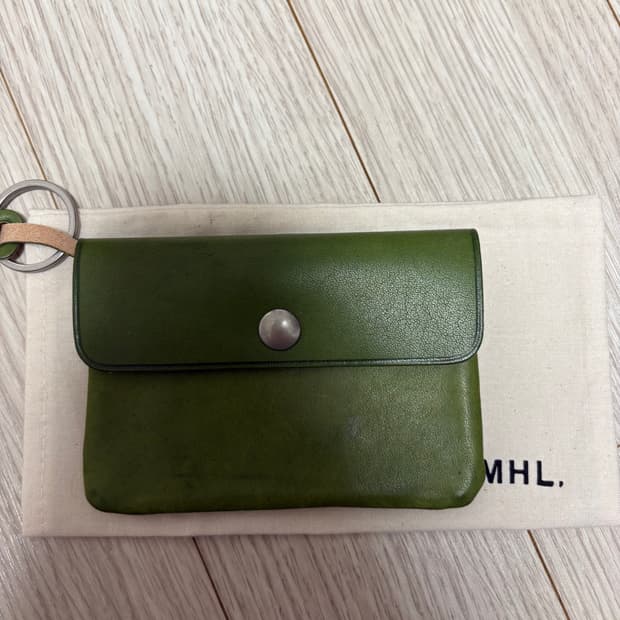 MHL 마가렛호웰 터프 레더 미니 지갑 카드지갑