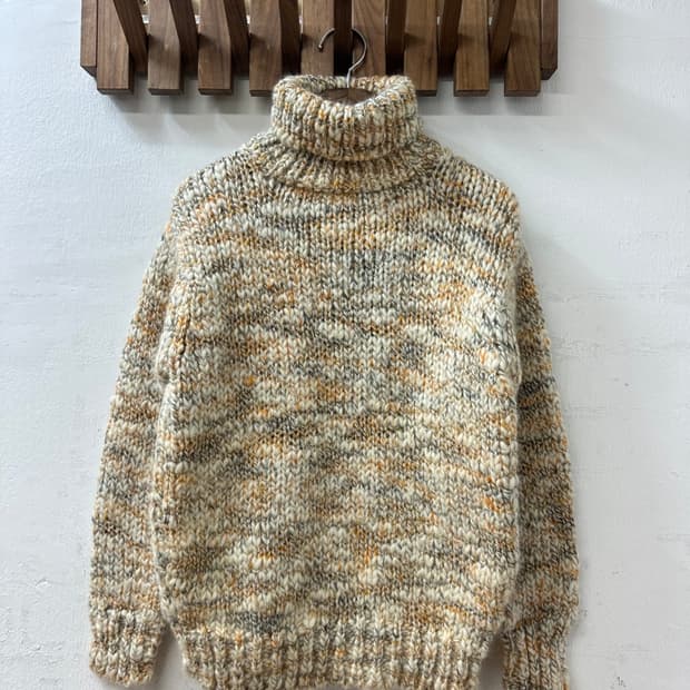 일본빈티지 핸드목폴라니트