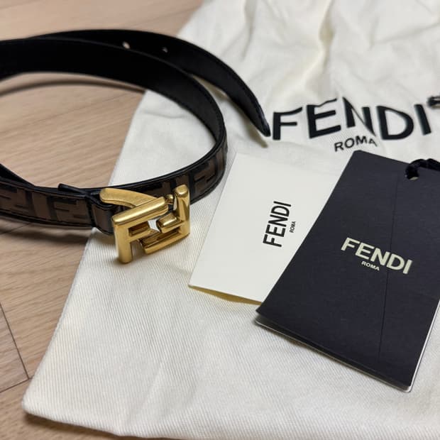정품 fendi 펜디 ff 로고 벨트 70 사이즈