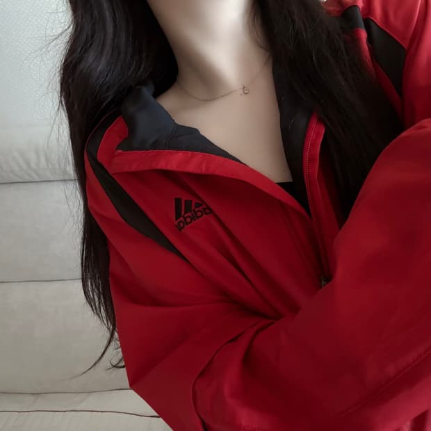 아디다스 검빨 바람막이 (골프 라인) 