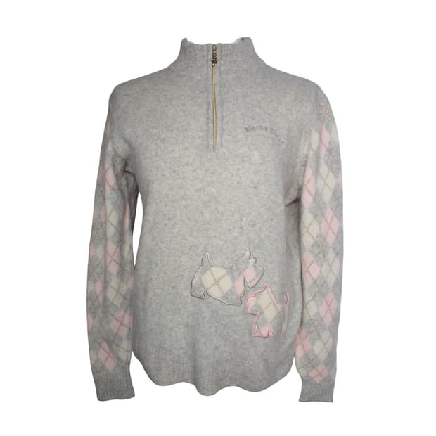 블랙 앤 화이트 스포츠 라이트그레이 니트 상의 44, 55