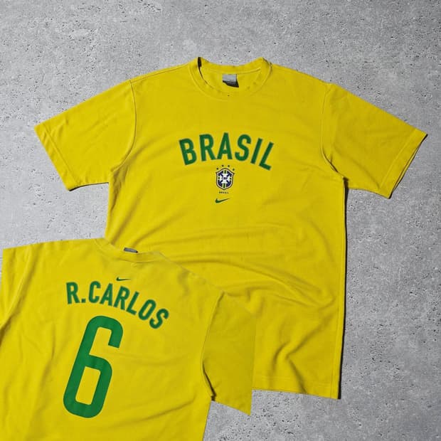 대장🇧🇷나이키 브라질 02 월드컵 카를로스 기념 반팔 티