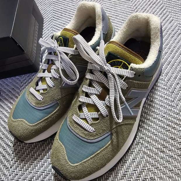 뉴발란스 x 스톤 아일랜드 574 레거시 그린