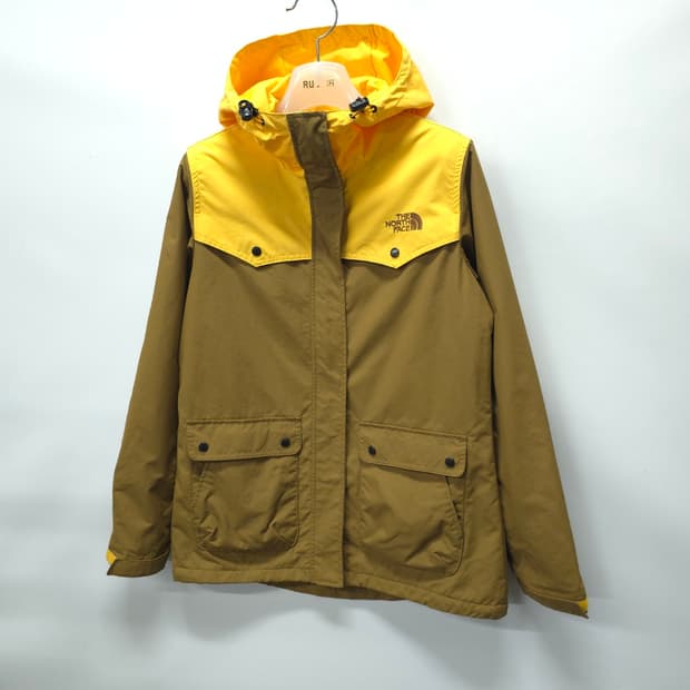 (새상품급)노스페이스 화이트라벨 배색 후드 바람막이 자켓(55)