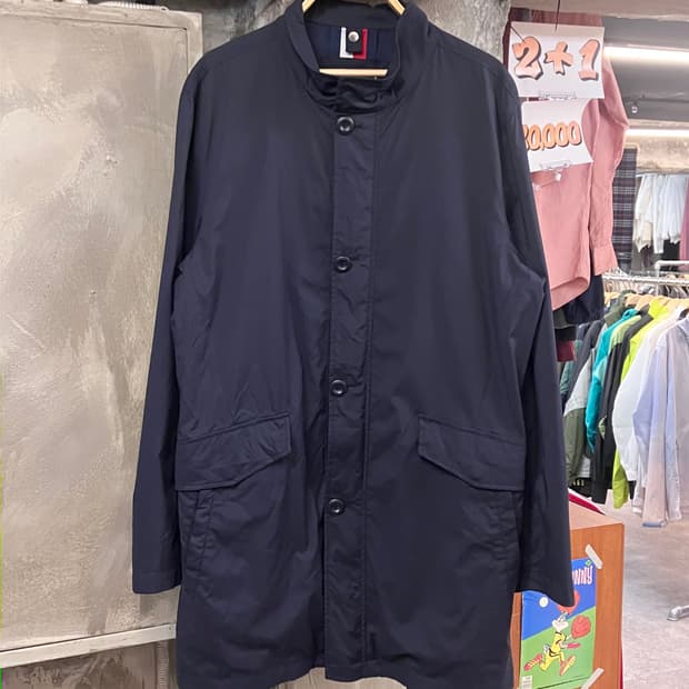 타미힐피거 롱 자켓 블랙 M  #csz3183