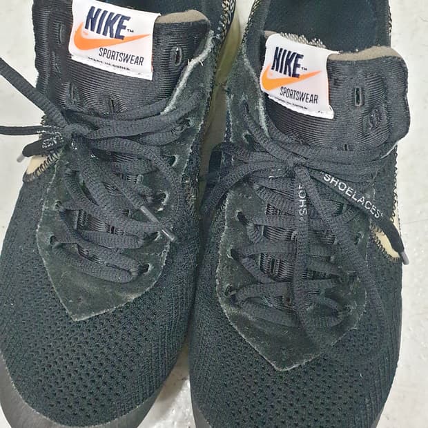 나이키 오프화이트 에어 베이퍼맥스 블랙 275