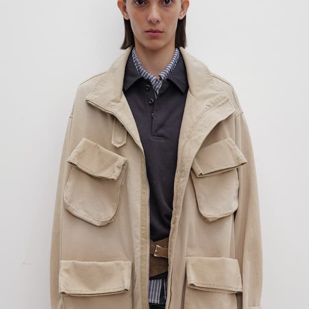 OPEN YY CARGO POCKET FIELD JACKET BEIGE