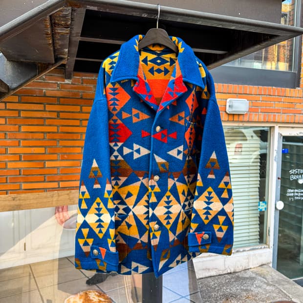 Native Pattern Wool Outdoor Jacket