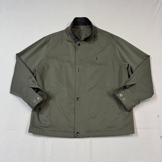 L) YSL 입생로랑 올리브 그린 해링턴 자켓