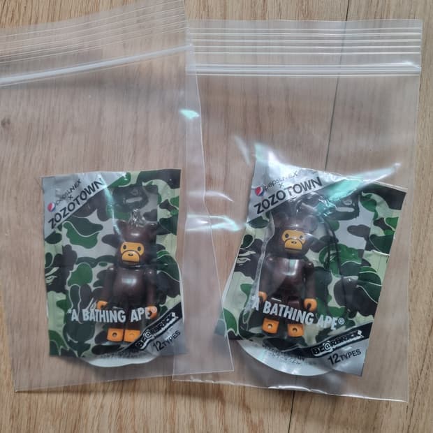 일본 베이프 마일로 X 70%베어브릭 X 펩시 bape 키링 스트랩