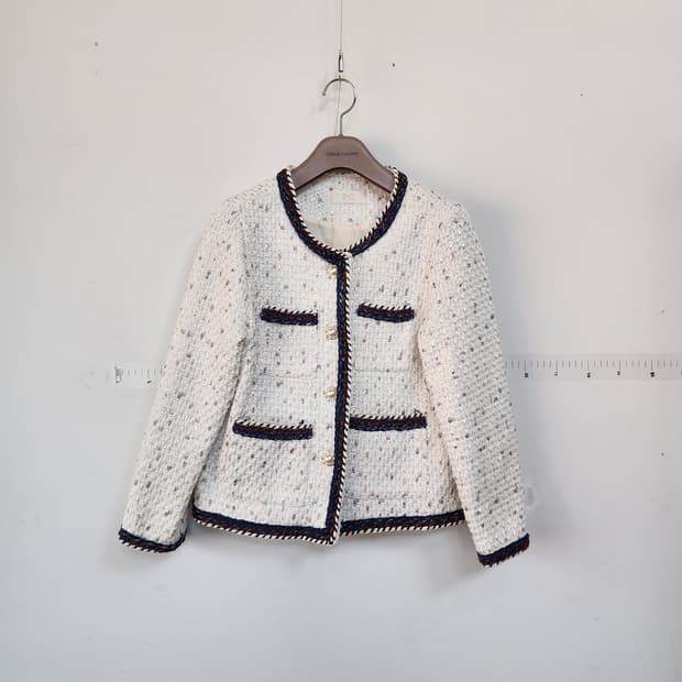 ENC 트위드 자켓 아이보리