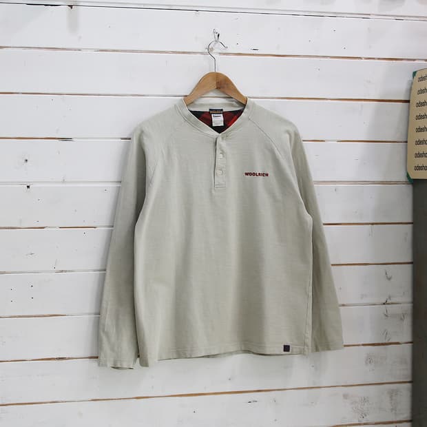 (착용컷) WOOLRICH 헨리넥 티셔츠 (남성용 100)