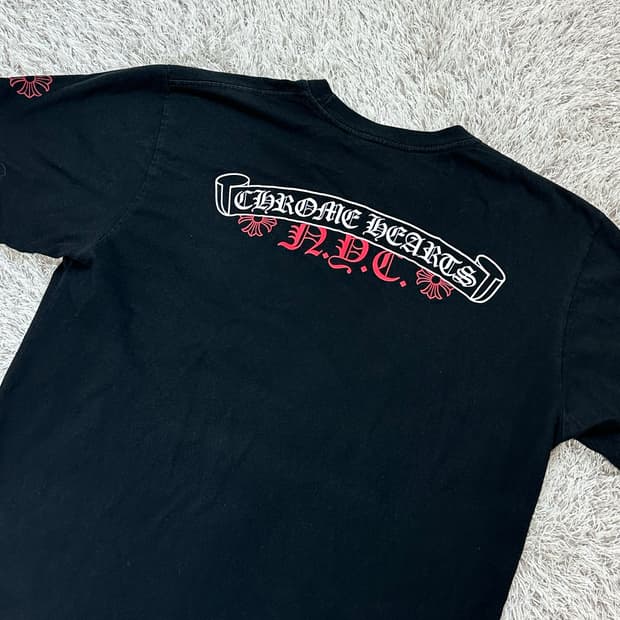 [L] 크롬하츠 NYC 로고 반팔 블랙