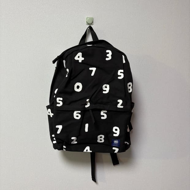 sousou 소우소우 고쿠요 콜라보 숫자 백팩 일본 모리걸 블랙 화이트