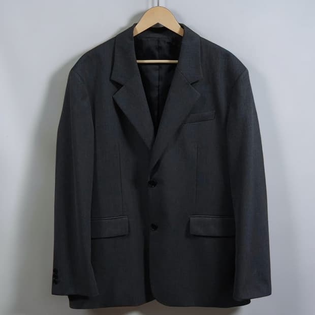 105 TNGT 싱글 블레이저 봄가을 루즈핏 차콜그레이