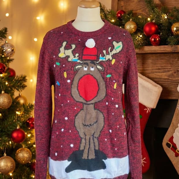 루돌프 크리스마스스웨터
