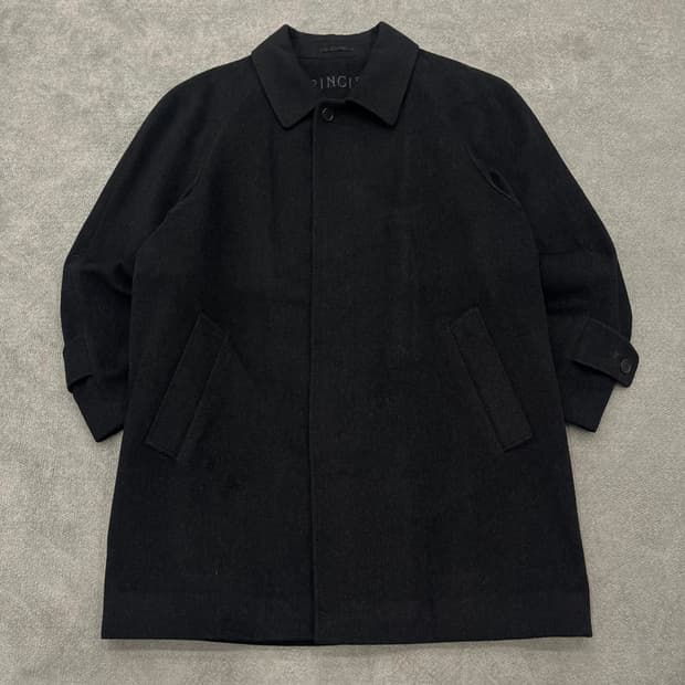 L 빈티지 블랙 코트